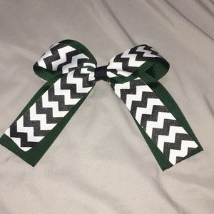 girls chevron hair bow